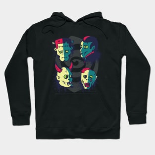 monster figures Hoodie